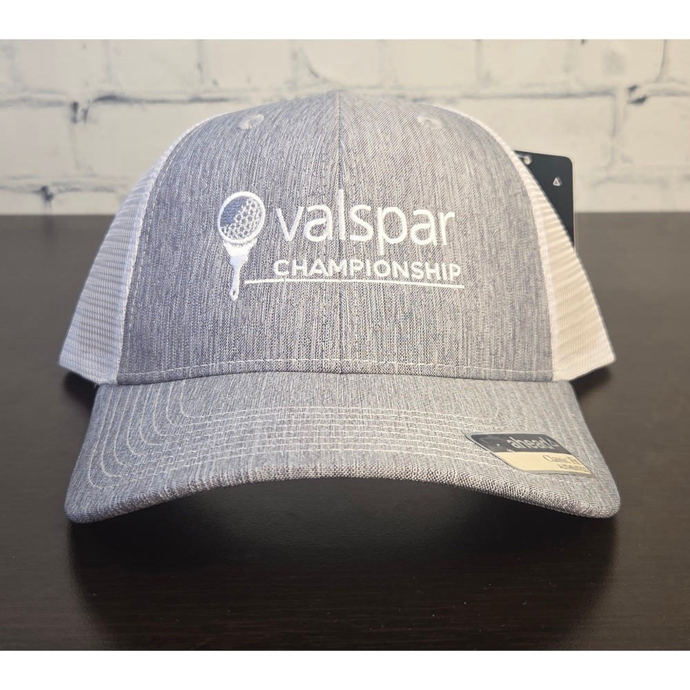 PGA Tour Valspar Championship Ahead Natural White Mesh Snapback Trucker Hat NEW